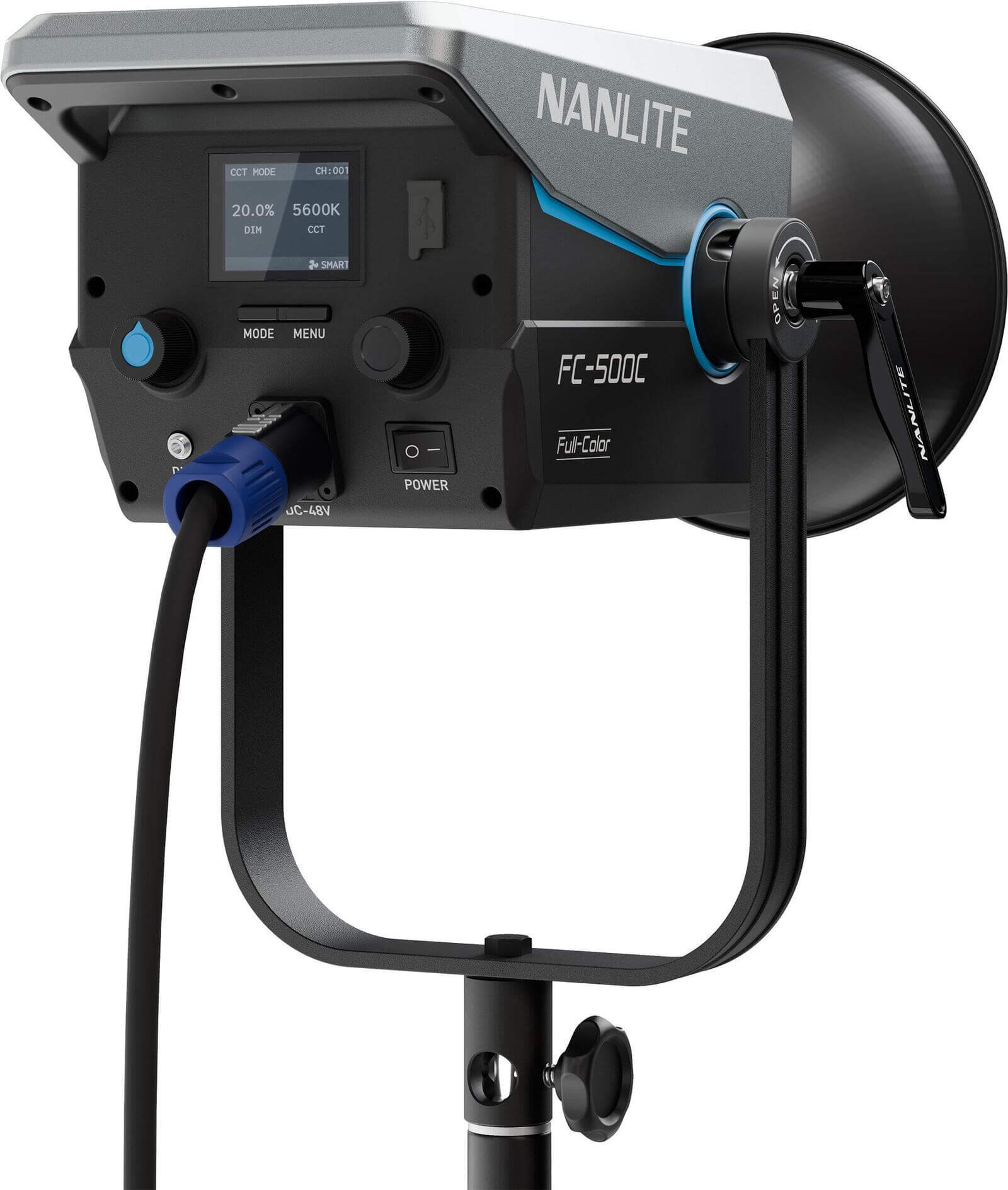 Nanlite FC-500C Lampa LED RGBW, 520W, Full Color 2700K-7500K, Montura Bowens, Control App/DMX, Reglaj G/M, Sursa inclusa - imagine 4