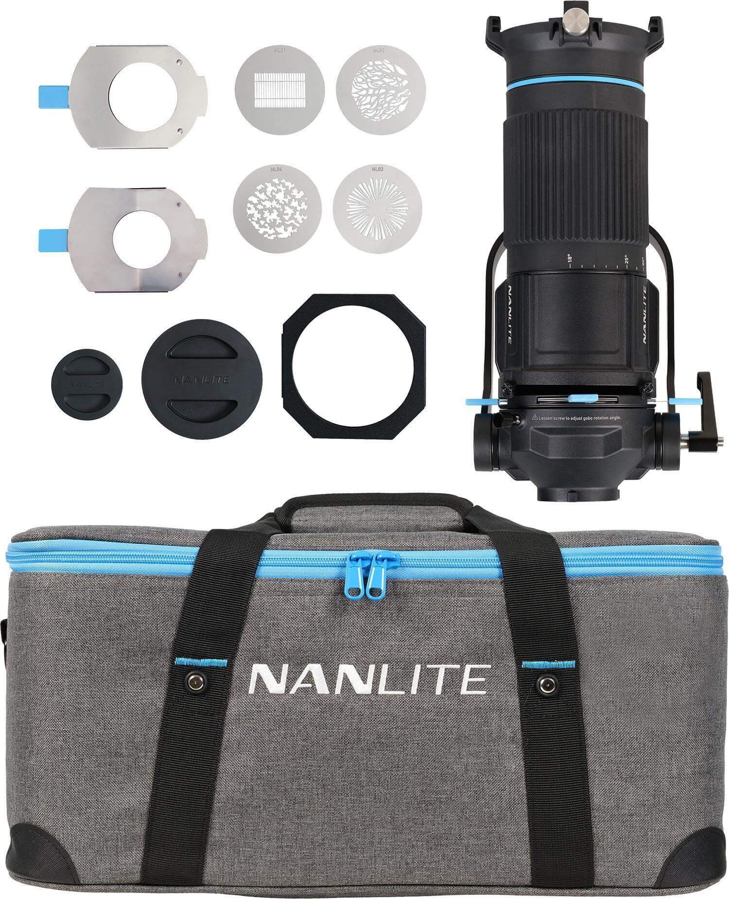 Nanlite PJ-FMM-18-36 Proiector cu Zoom 18°-36° pentru Montura FM, Proiector GOBO, Compatibil Forza 60, 60B, 150, 150B - imagine 19