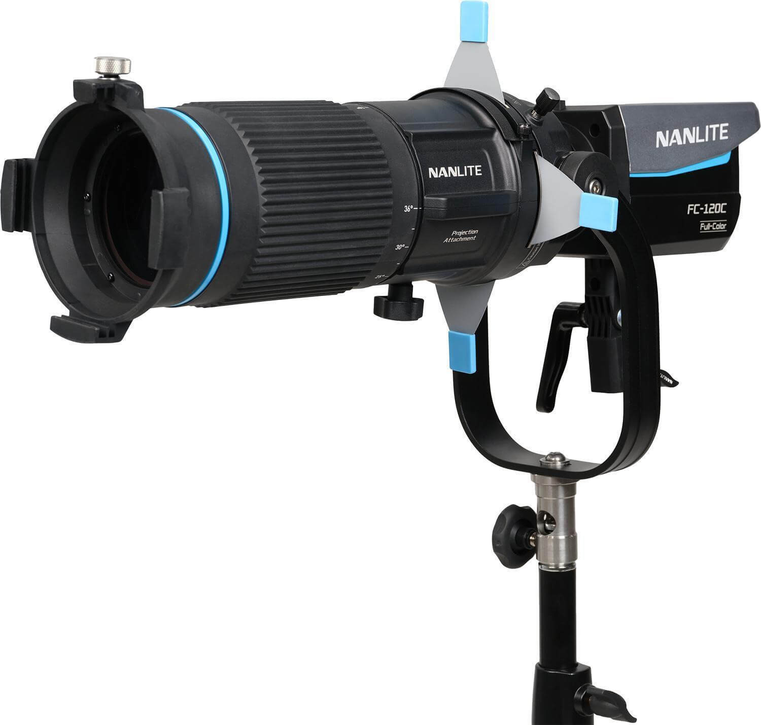 Nanlite PJ-FMM-18-36 Proiector cu Zoom 18°-36° pentru Montura FM, Proiector GOBO, Compatibil Forza 60, 60B, 150, 150B - imagine 2
