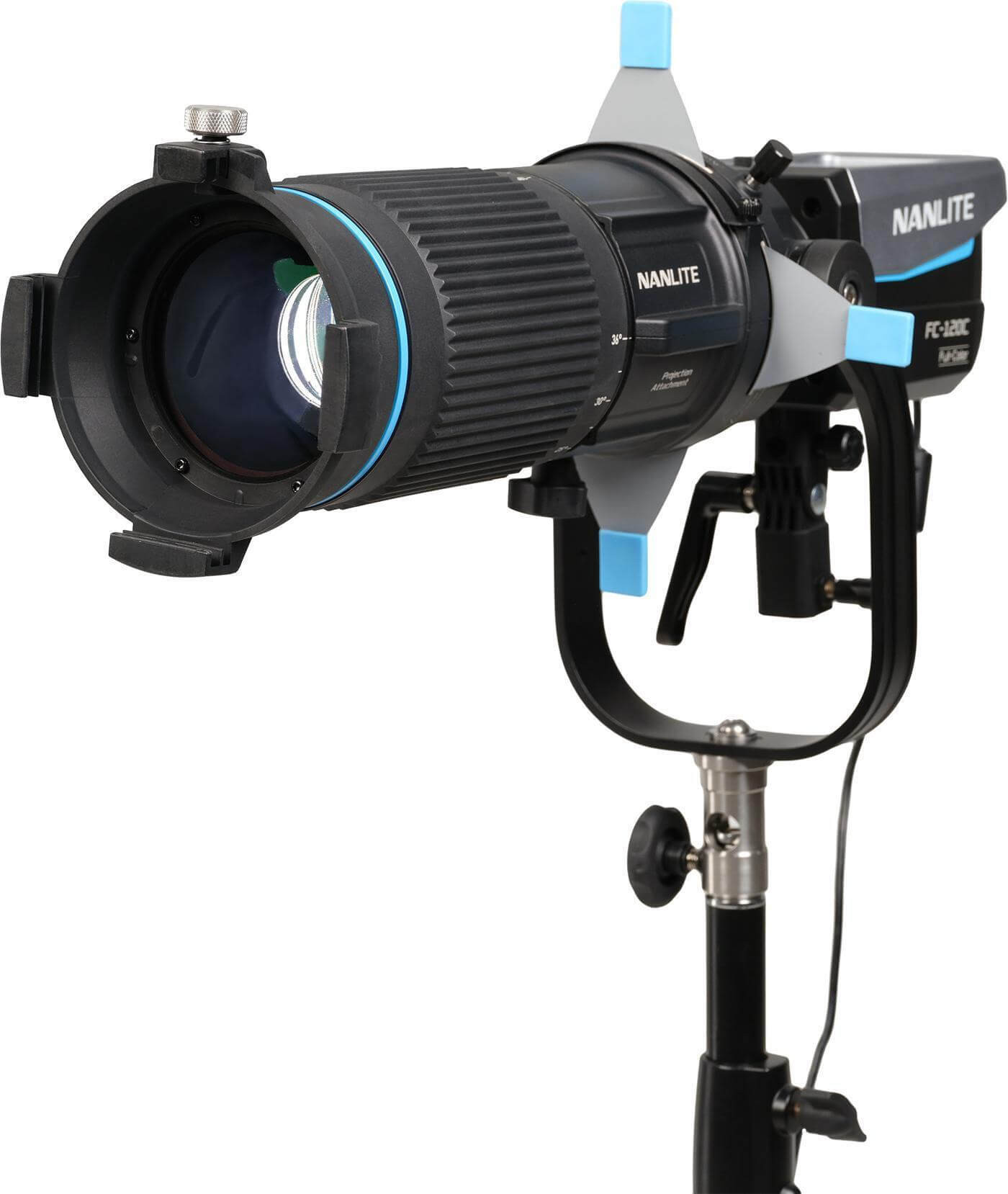 Nanlite PJ-FMM-18-36 Proiector cu Zoom 18°-36° pentru Montura FM, Proiector GOBO, Compatibil Forza 60, 60B, 150, 150B - imagine 3