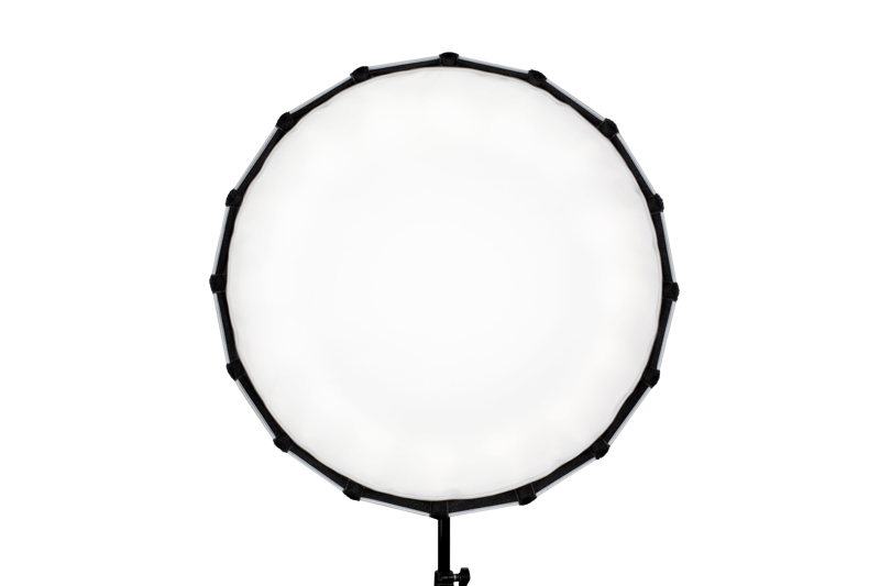 Nanlite Softbox Parabolic 60 cm FM Mount pentru Forza 60 si 150, 16 Laturi, Grila Textila Inclusa, Negru - imagine 12