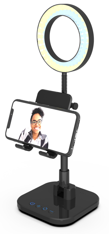 Digipower Success Phone Holder with 6" ring light, Suport smartphone cu lampa LED - imagine 5