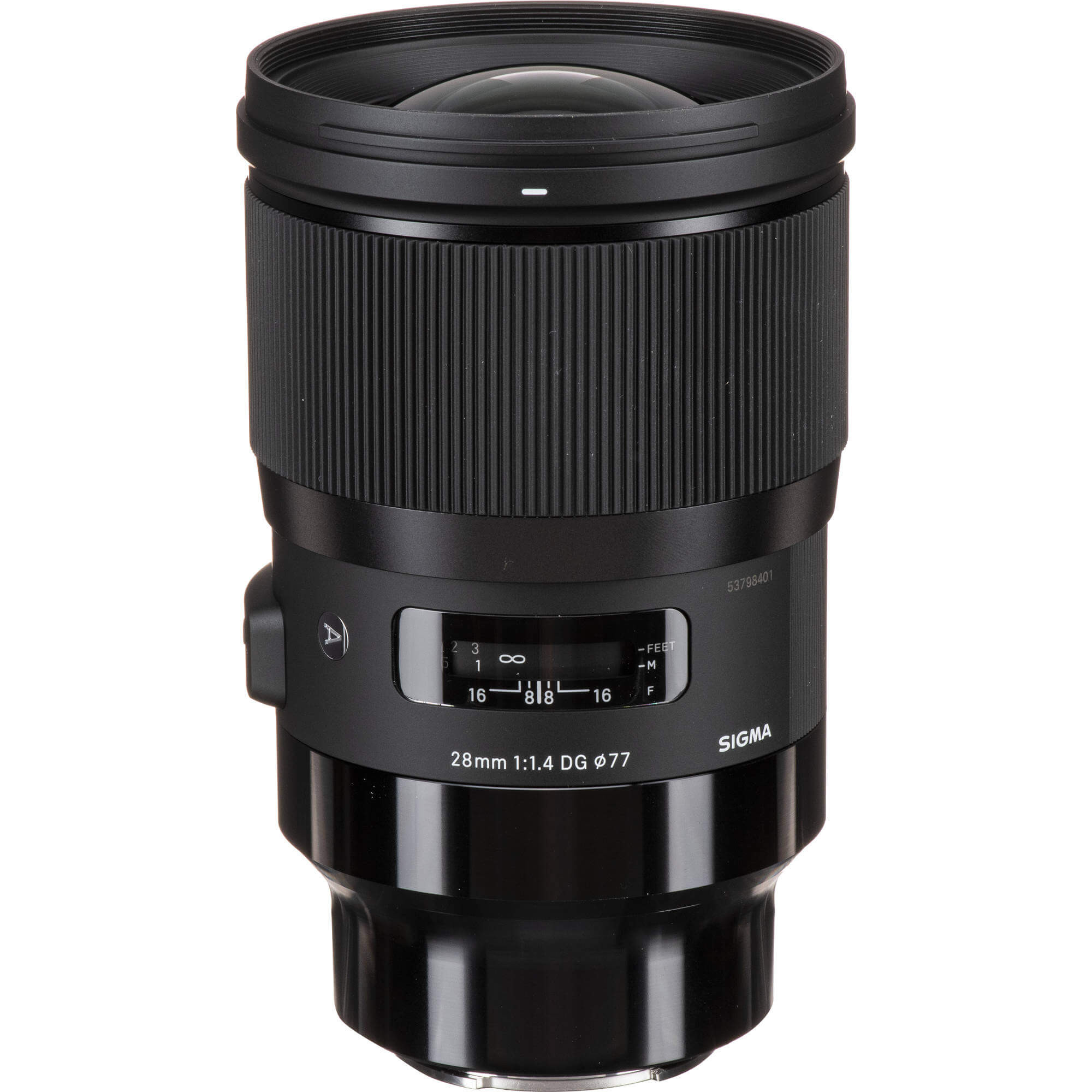Sigma 28mm F1.4 DG HSM Art Obiectiv foto pentru Sony E, Full Frame, 17 Elemente, Filet 77 mm, Motor HSM, Diafragma 9 Lamele