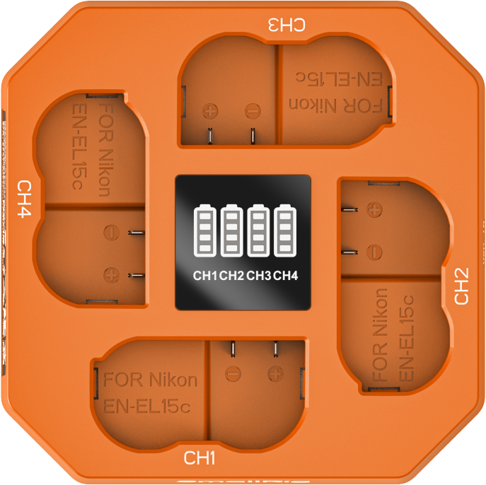 SmallRig 5747 Four-Channel Camera Battery Charger for EN-EL15c - imagine 5