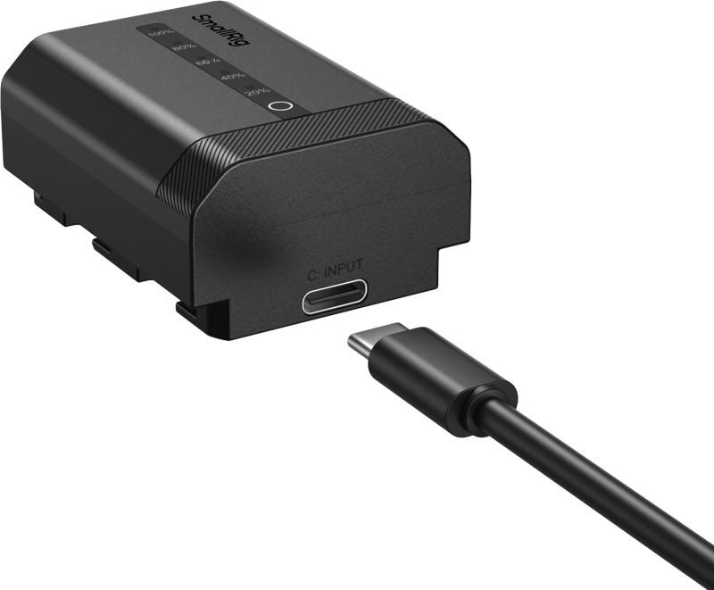 SmallRig 5297 USB-C Camera Battery with Power Display for Sony NP-FZ100 - imagine 3