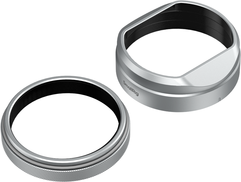 SmallRig 5849 Lens Hood for FUJIFILM X100VI / X100V (Silver) - imagine 4