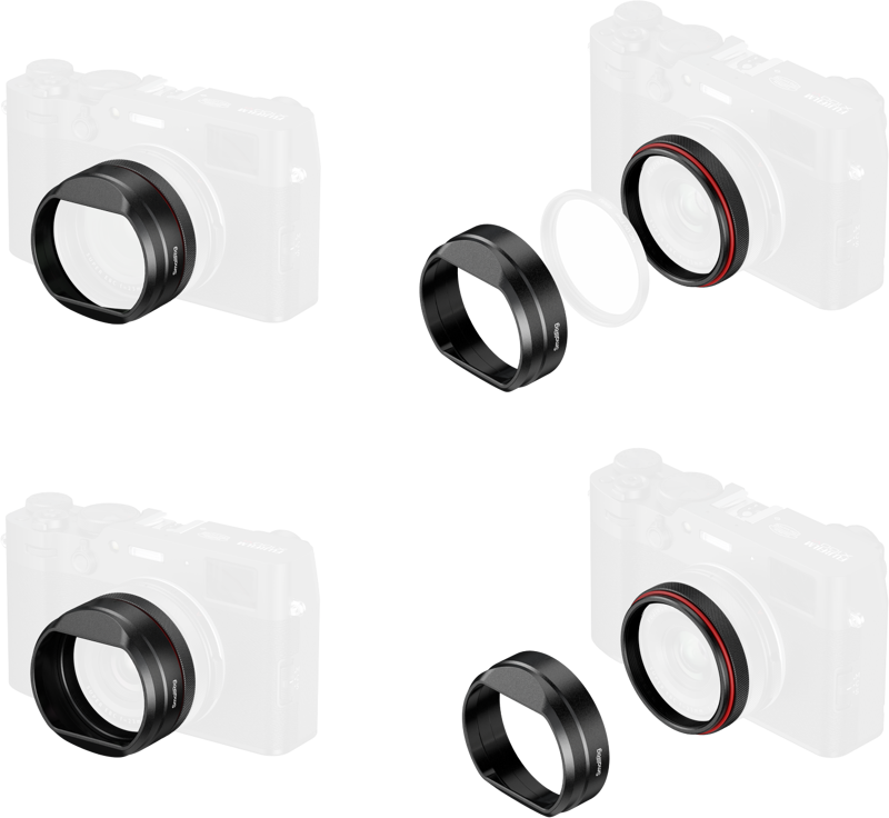 SmallRig 5848 Lens Hood for FUJIFILM X100VI / X100V (Black) - imagine 5