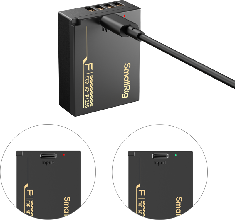 SmallRig 6099 Camera Battery with USB-C Charging for FUJIFILM NP-W126S - imagine 2