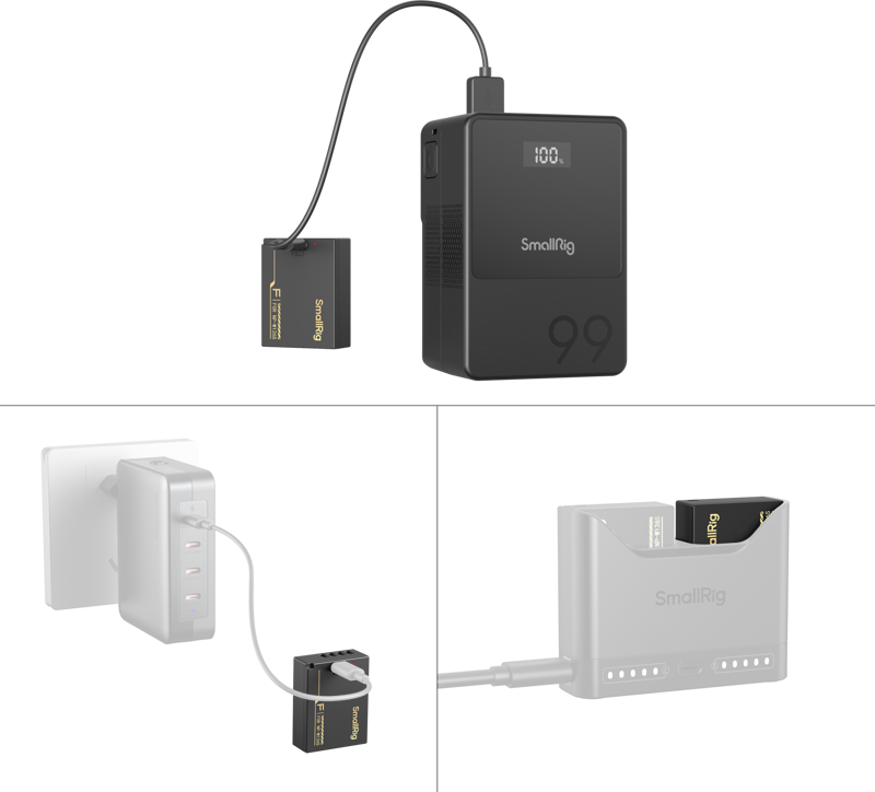 SmallRig 6099 Camera Battery with USB-C Charging for FUJIFILM NP-W126S - imagine 4