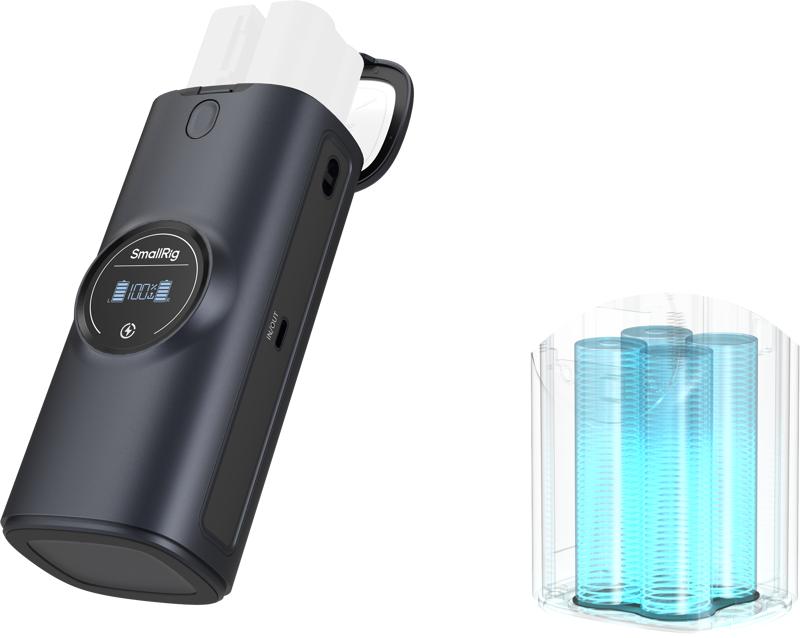 SmallRig 5110 Power Bank Charger Case Kit for Nikon EN-EL15c Camera Batteries - imagine 2