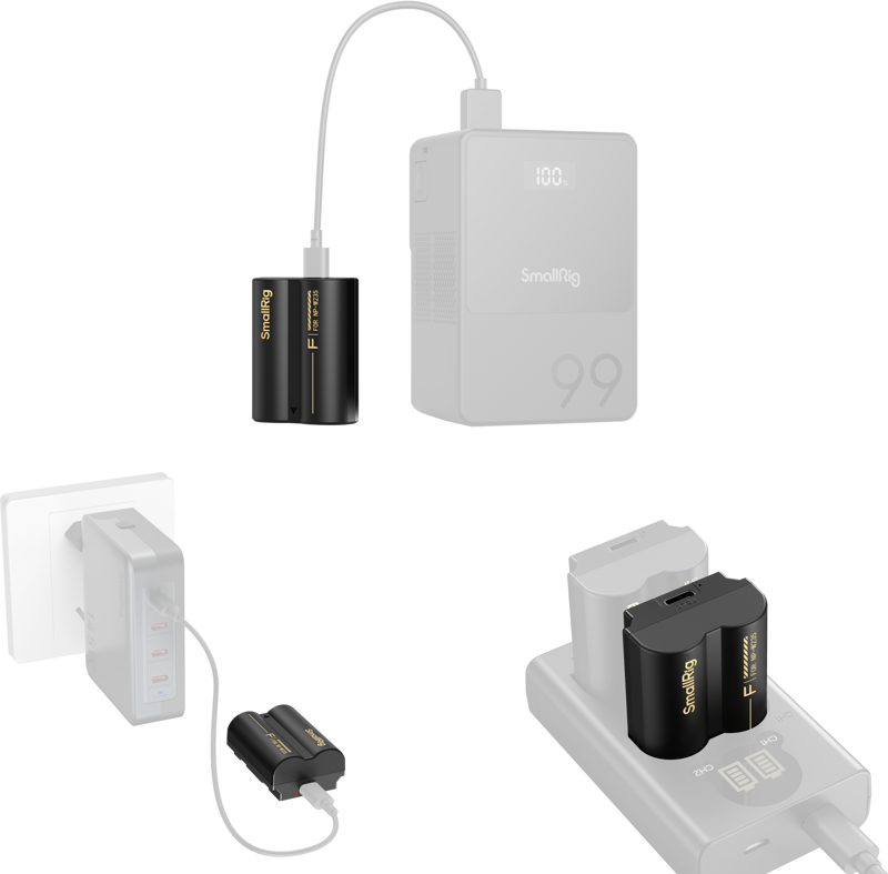 SmallRig 6096 Camera Battery with USB-C Charging for FUJIFILM NP-W235 3 Year Warranty - imagine 4