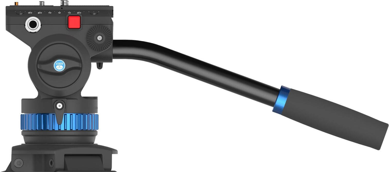 Sirui SH-25 Trepied Video cu Cap Fluid, Bol 75 mm, Inaltime 190 cm, Sarcina 10 kg, Picioare Aluminiu, Placute Manfrotto - imagine 11