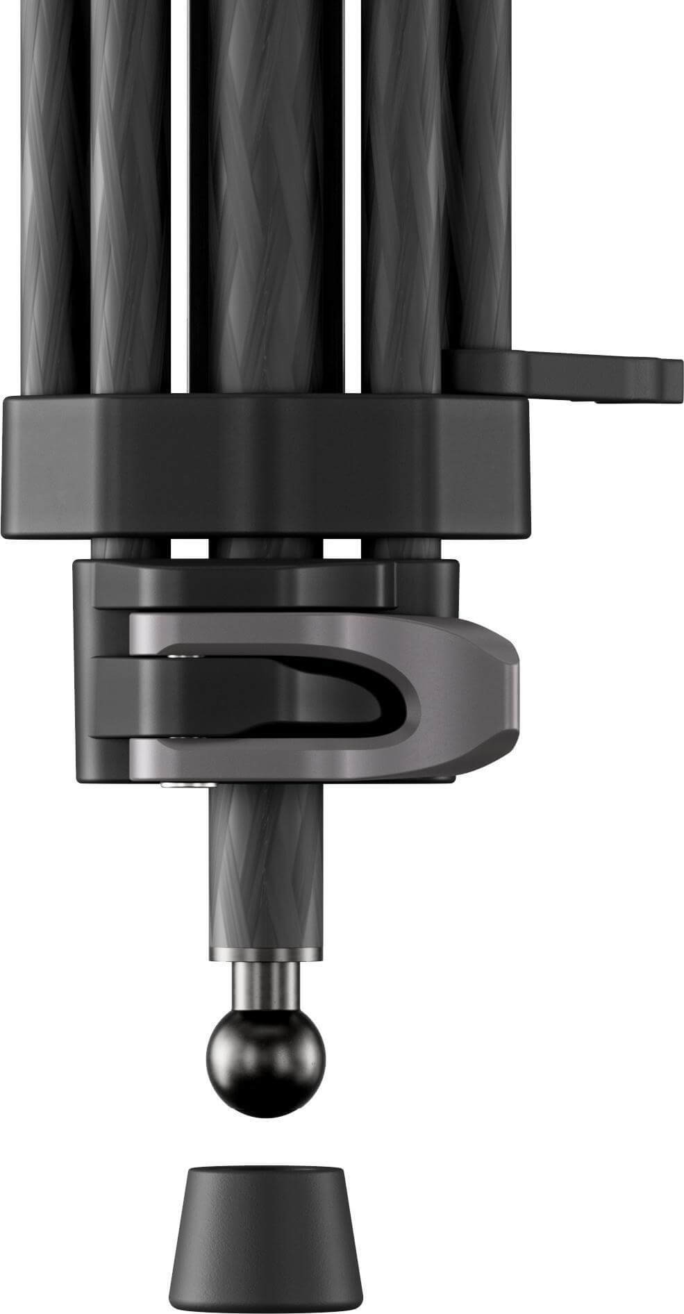 Sirui AVT-12 Trepied Video din Carbon cu Cap Fluid, Bol 75 mm, Inaltime 185 cm, Sarcina 10 kg, Placute Manfrotto si DJI RS - imagine 14
