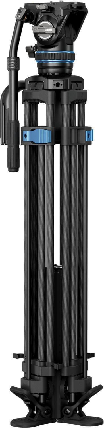 Sirui SQ75+S5 Trepied Video Rapid Twin-Leg din Carbon, Bol 75 mm, Inaltime 178 cm, Sarcina 5 kg, Reglaj One-Step - imagine 5