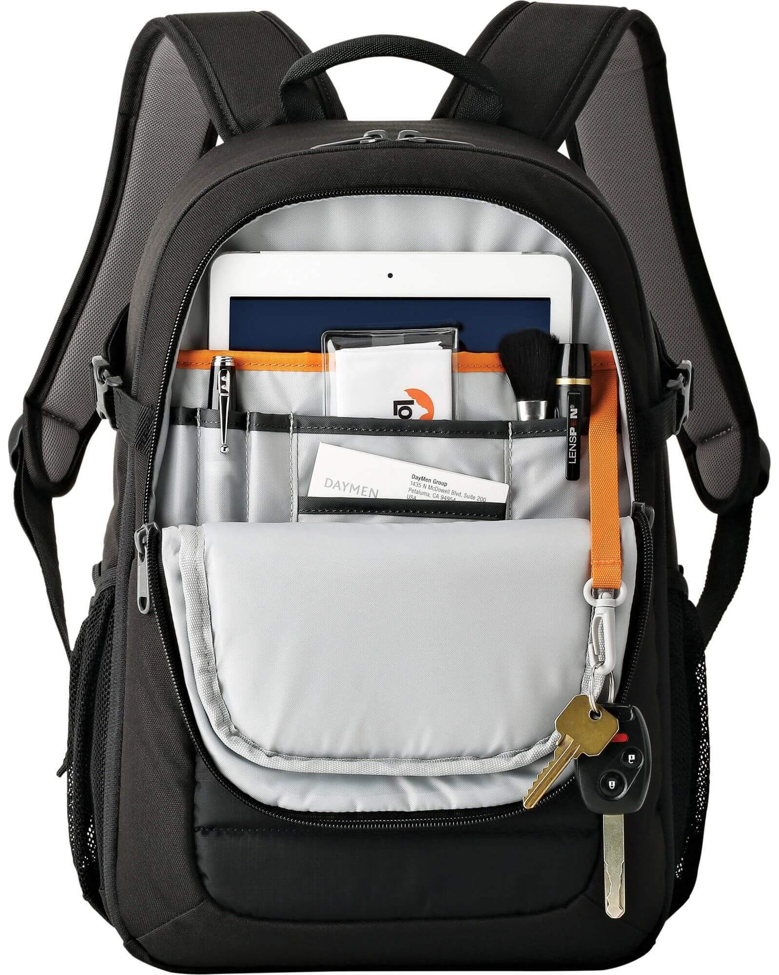 Lowepro Tahoe BP 150 Rucsac Foto, Volum 11L, Compartiment Tableta, Panou UltraFlex, Rezistent la Apa, Negru - imagine 7