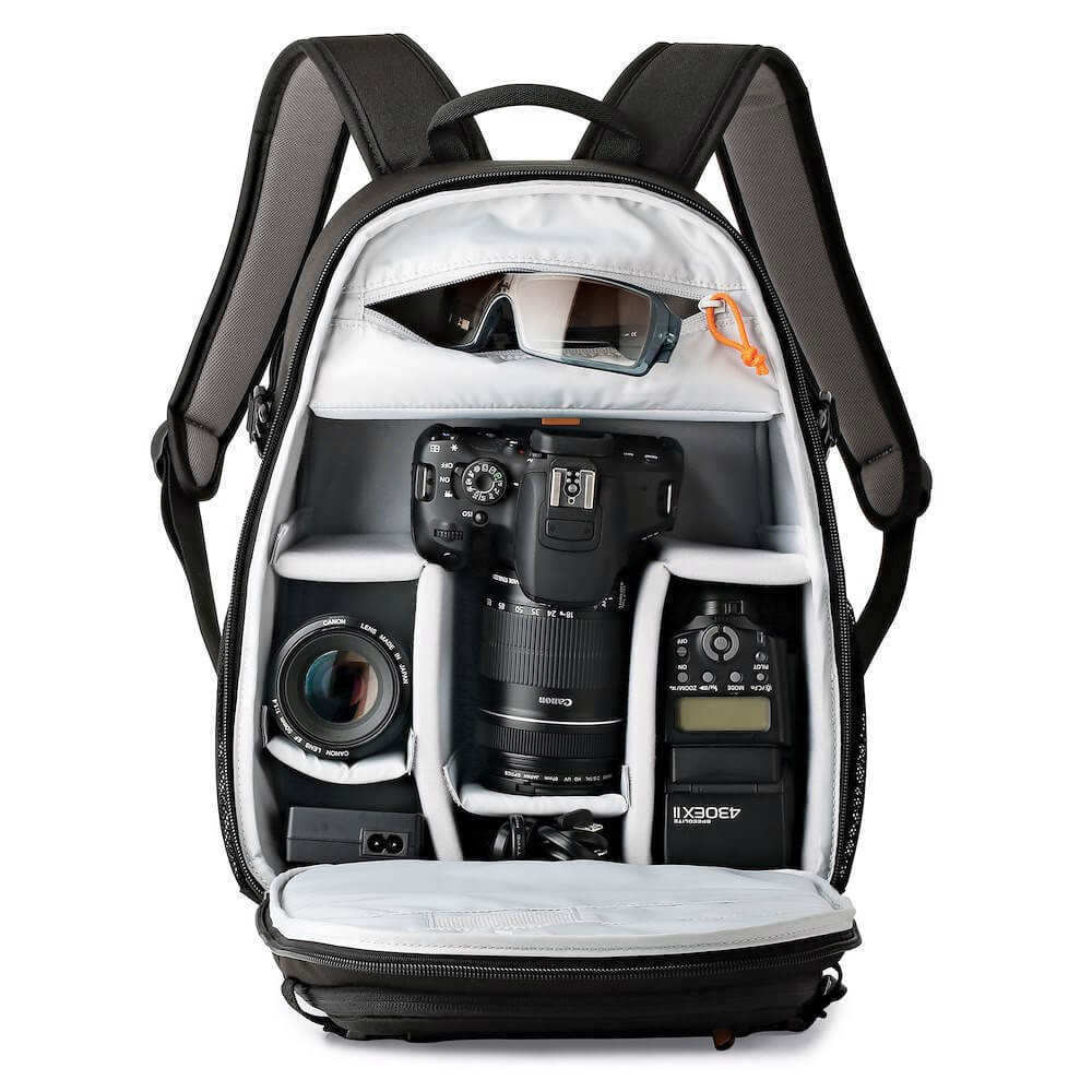 Lowepro Tahoe BP 150 Rucsac Foto, Volum 11L, Compartiment Tableta, Panou UltraFlex, Rezistent la Apa, Negru - imagine 8