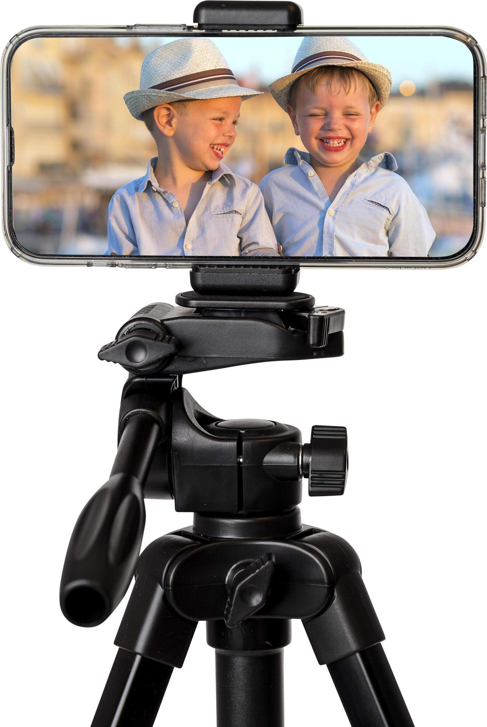 Velbon EX-230II Trepied Foto cu Suport Smartphone, Aluminiu, Inaltime 123 cm, Cap 3-Way, Placuta Quick Release - imagine 3