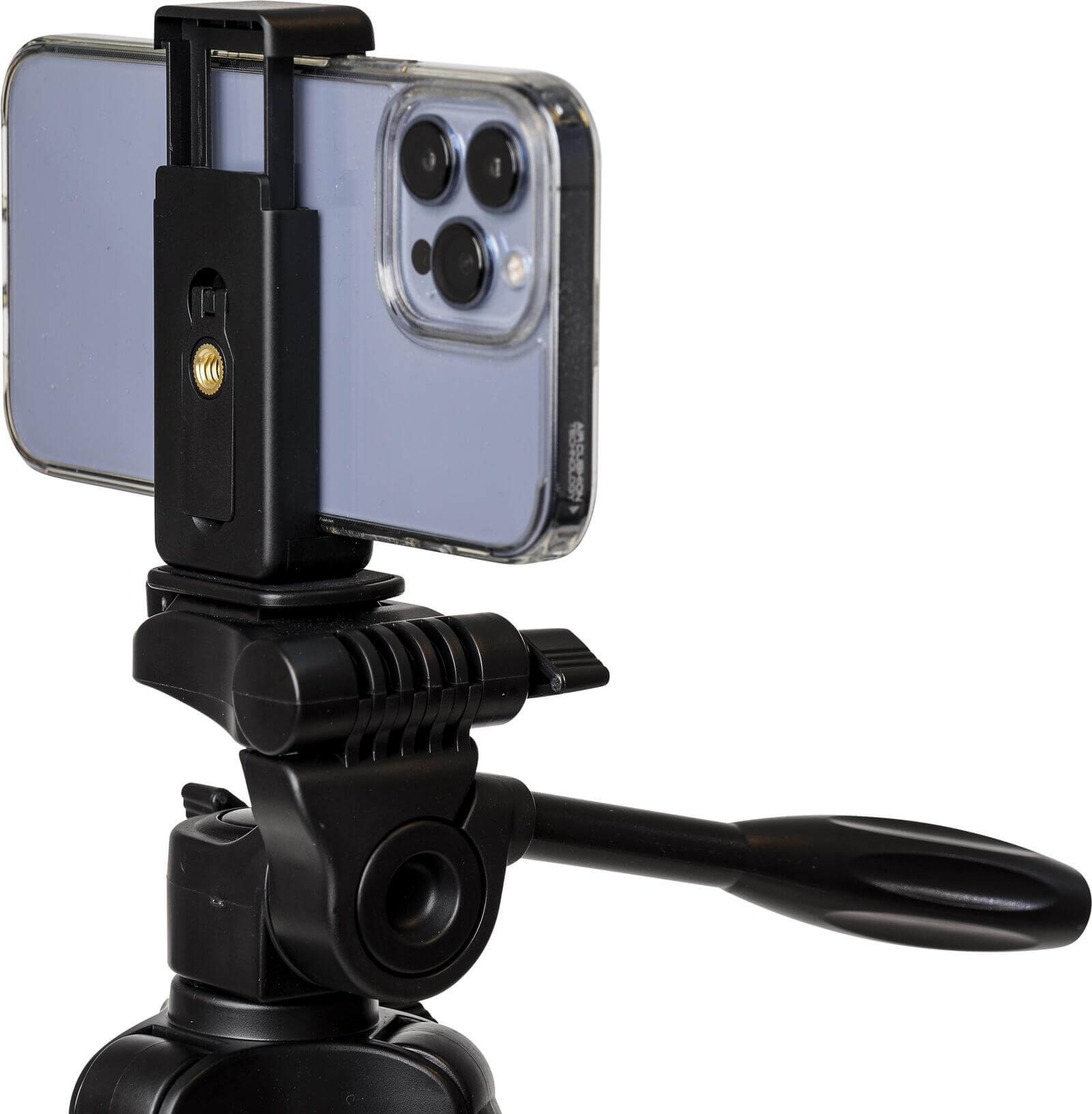 Velbon EX-230II Trepied Foto cu Suport Smartphone, Aluminiu, Inaltime 123 cm, Cap 3-Way, Placuta Quick Release - imagine 5