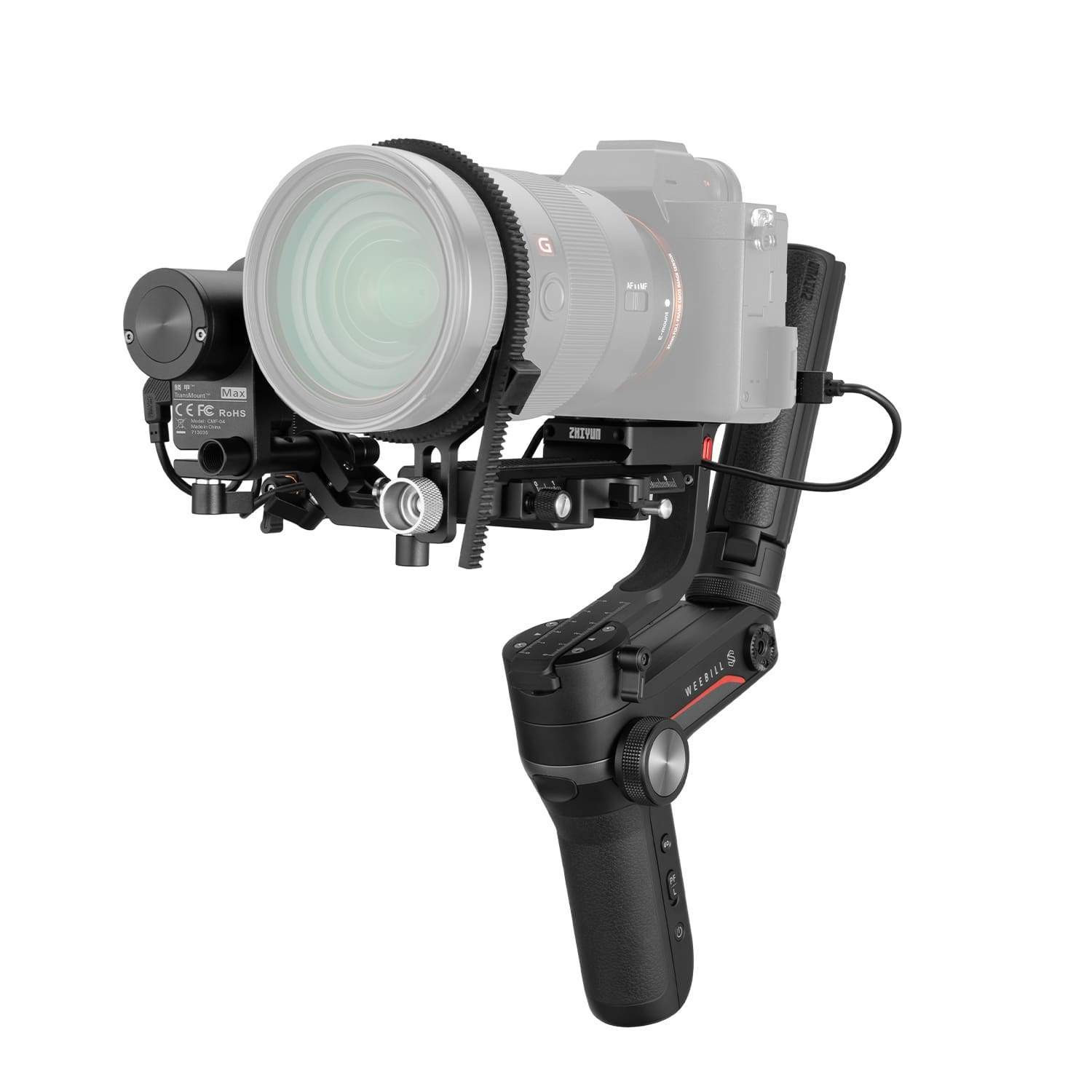 Zhiyun Weebill S Gimbal pentru Mirrorless si DSLR, Autonomie 14h, Algoritm Autoadaptiv, Placa Quick Release 2-in-1