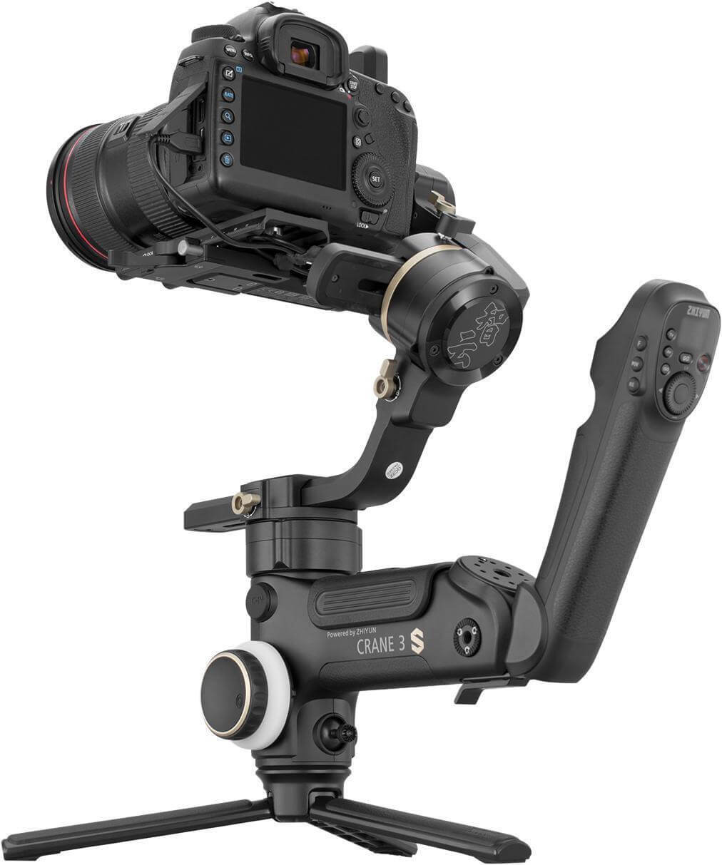 Zhiyun Crane 3S Gimbal Stabilizator cu Maner SmartSling, Sarcina Utila 6.5kg, Autonomie 12h, Pentru DSLR si Camere Cinema - imagine 4