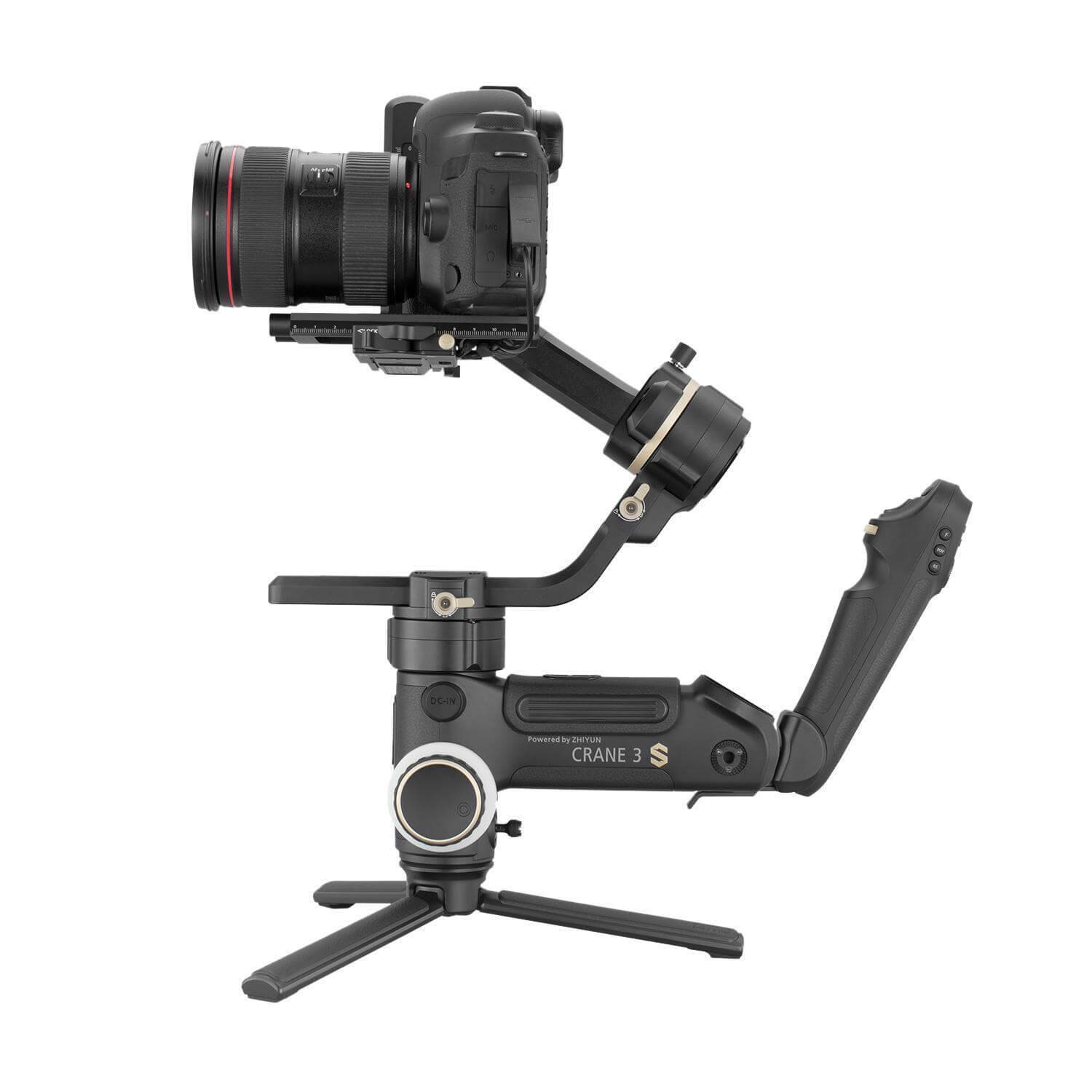 Zhiyun Crane 3S Gimbal Stabilizator cu Maner SmartSling, Sarcina Utila 6.5kg, Autonomie 12h, Pentru DSLR si Camere Cinema - imagine 3