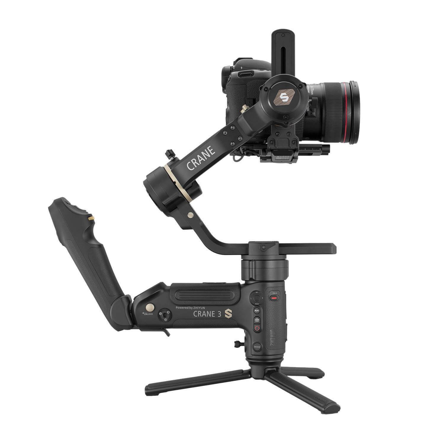 Zhiyun Crane 3S Gimbal Stabilizator cu Maner SmartSling, Sarcina Utila 6.5kg, Autonomie 12h, Pentru DSLR si Camere Cinema - imagine 11