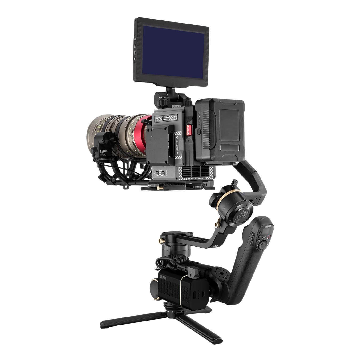 Zhiyun Crane 3S Gimbal Stabilizator cu Maner SmartSling, Sarcina Utila 6.5kg, Autonomie 12h, Pentru DSLR si Camere Cinema - imagine 6