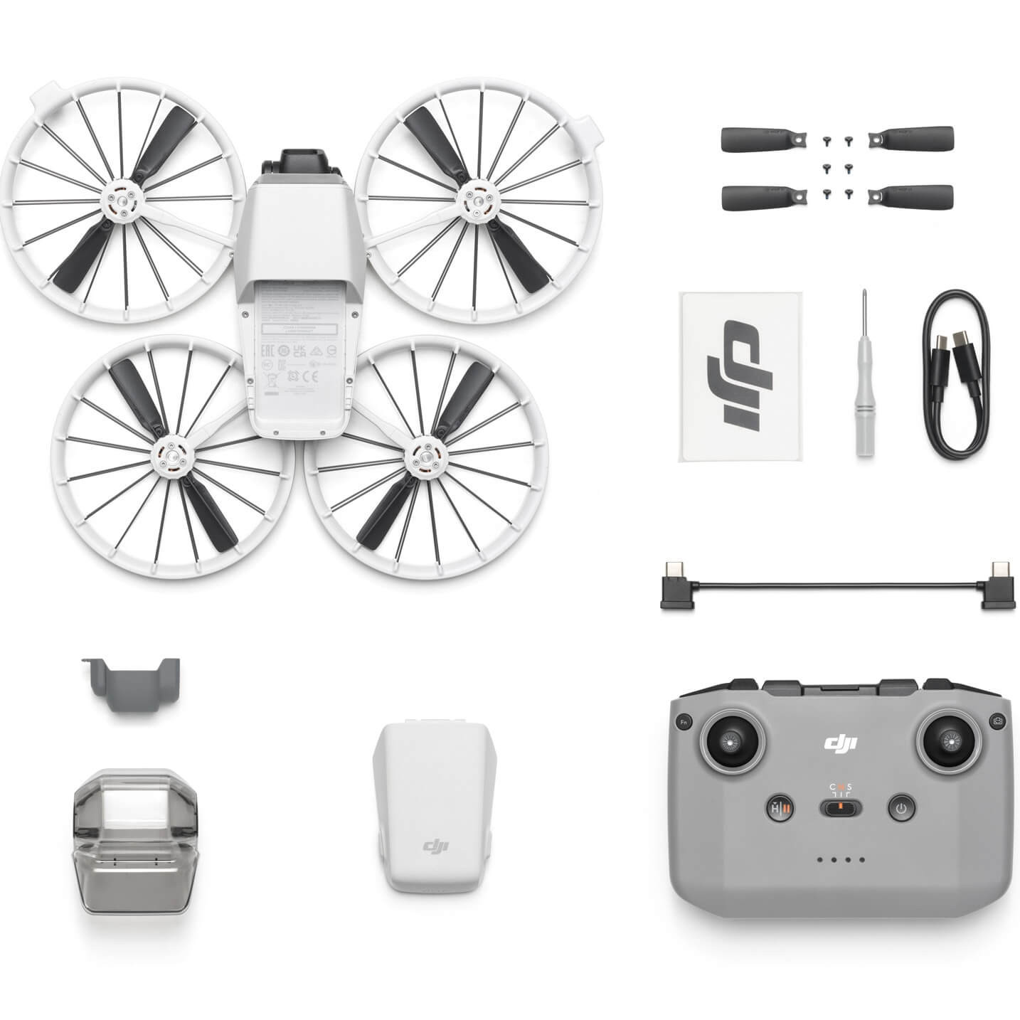 Drona DJI Flip cu Telecomanda RC-N3, Senzor 1/1.3" CMOS, 48MP, 4K/60fps HDR, Protectie Pliabila Elici, Transmisie O4, Sub 249g - imagine 14