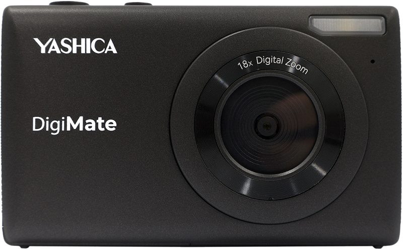 Yashica DigiMate Aparat Foto Compact, Negru, Senzor 8MP, Zoom Digital 18x, Ecran TFT 2.7 inch, Video 4K la 30fps
