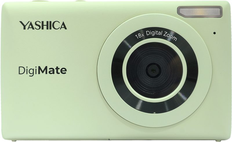 Yashica DigiMate Aparat Foto Digital Compact, Verde, Senzor 8MP, Zoom Digital 18x, Ecran TFT 2.7 inch, Video 4K