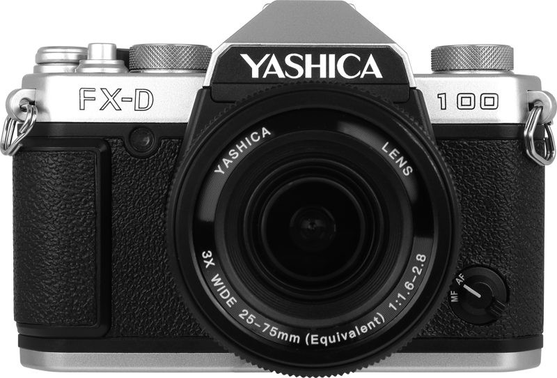 Yashica FX-D 100 Camera Digitala cu Simulare Film, Obiectiv 25-76mm, Zoom Optic 3x, 6 Simulari Film, Focalizare Manuala si