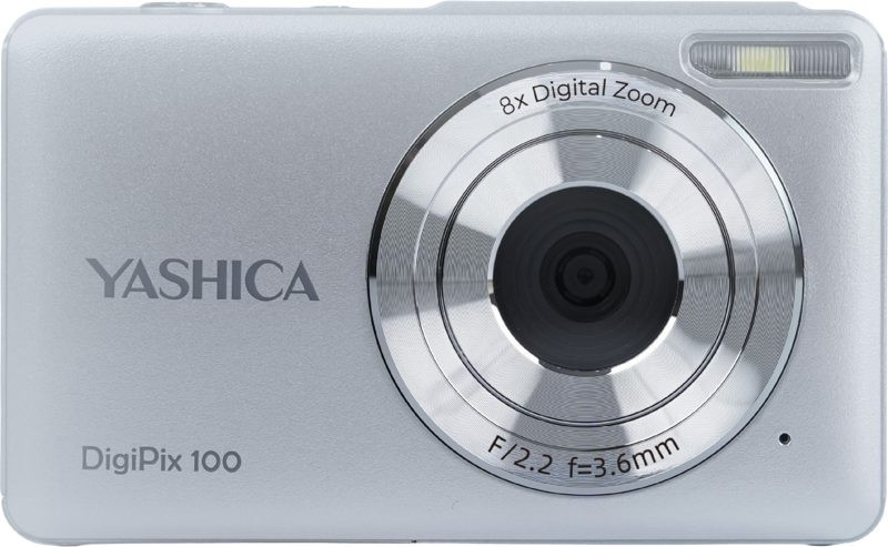 Yashica DigiPix 100 Aparat Foto Digital Compact, Culoare Argintiu, Rezolutie 8MP, Zoom Digital 8x, Video Full HD