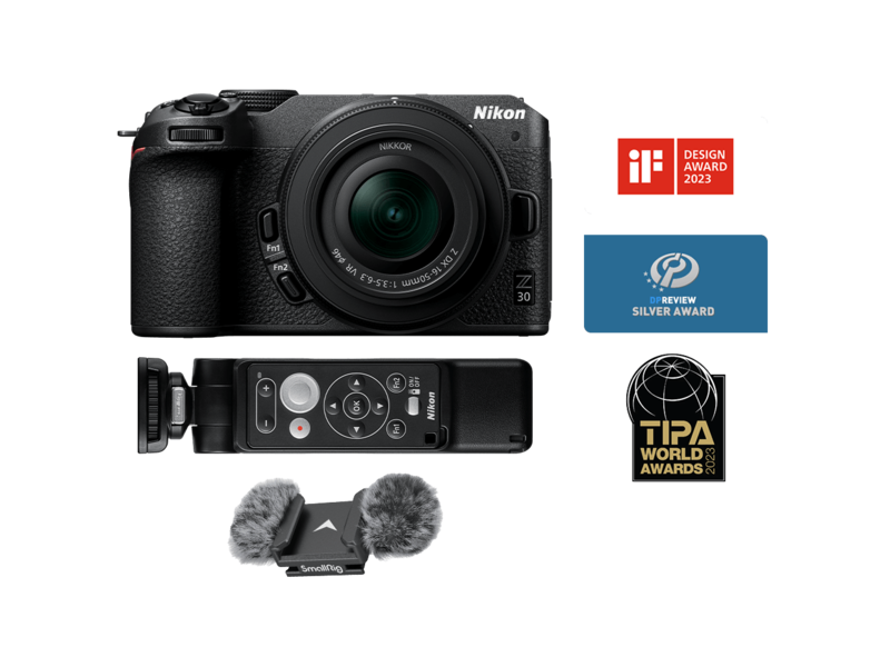 Kit Nikon Z30 Mirrorless Vlogger Kit + Obiectiv Z DX 16-50mm f/3.5-6.3 VR NIKKOR
