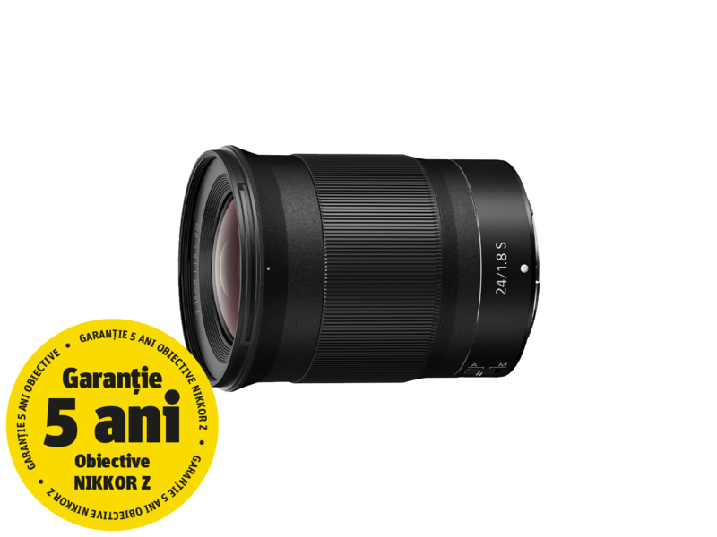 Obiectiv foto mirrorless Nikon Z 24mm f/1.8 S NIKKOR