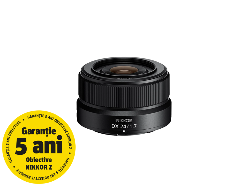 Obiectiv foto mirrorless Nikon Z DX 24mm f/1.7 NIKKOR