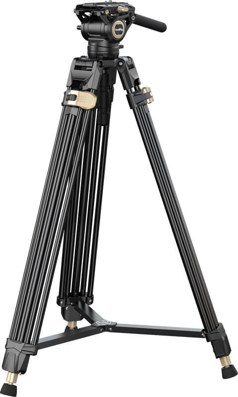 SmallRig 3751P AD-01 Pro Trepied Video, Cap Fluid, Inaltime 186 cm, Sarcina 8 kg, 75 mm, QR Drop-In Manfrotto / DJI RS