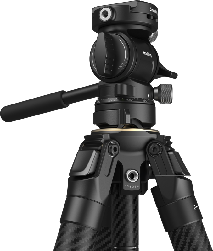 SmallRig 5028 Portable Carbon Fiber Travel Tripod Kit - imagine 2