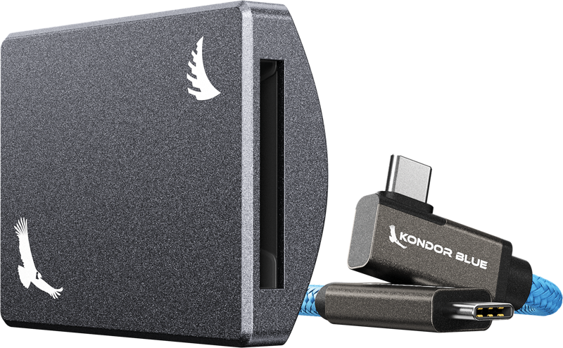 Angelbird Kondor Blue CFexpress B Recording Module (MagSafe Compatible External) Space Gray, Card reader cu MagSafe - imagine 2