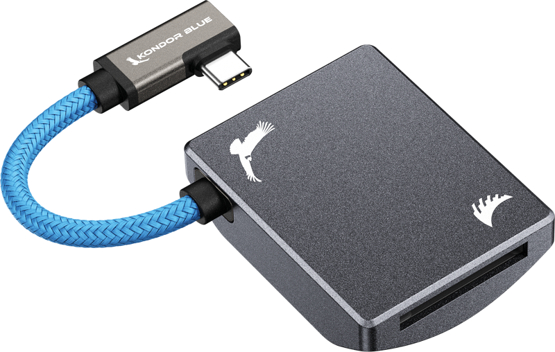 Angelbird Kondor Blue CFexpress B Recording Module (MagSafe Compatible External) Space Gray, Card reader cu MagSafe - imagine 3