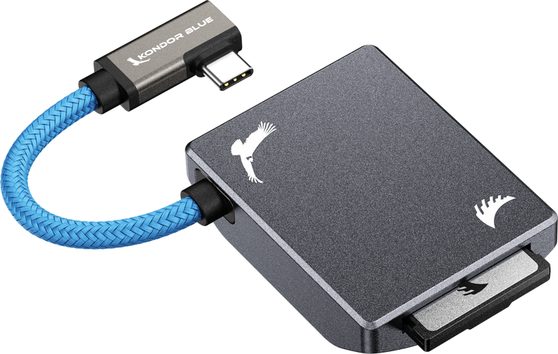 Angelbird Kondor Blue CFexpress B Recording Module (MagSafe Compatible External) Space Gray, Card reader cu MagSafe - imagine 4