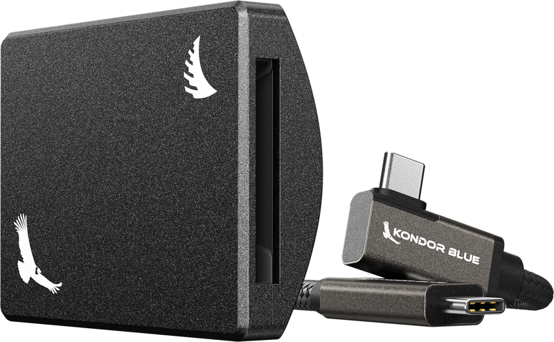Angelbird Kondor Blue CFexpress B Recording Module (MagSafe Compatible External) Raven Black, Card reader cu MagSafe - imagine 2