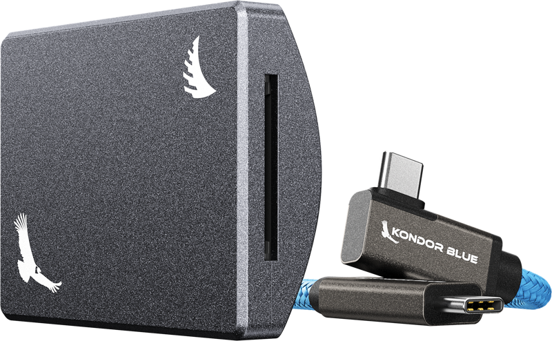 Angelbird Kondor Blue SD Recording Module (MagSafe Compatible External) Space Gray, Card reader cu MagSafe - imagine 2