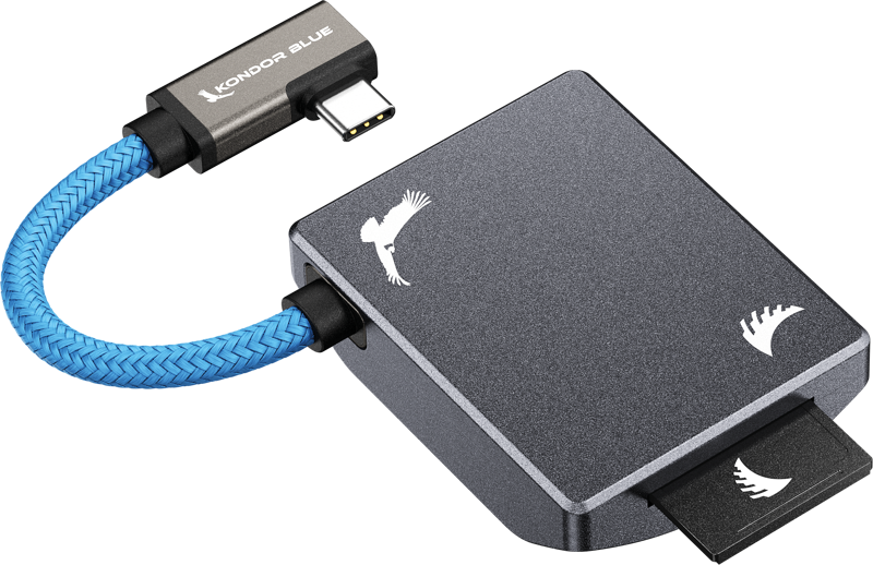 Angelbird Kondor Blue SD Recording Module (MagSafe Compatible External) Space Gray, Card reader cu MagSafe - imagine 3