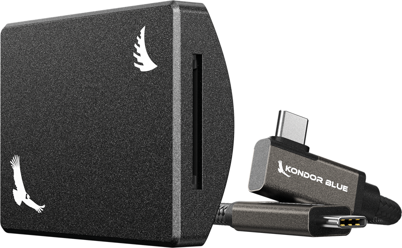 Angelbird Kondor Blue SD Recording Module (MagSafe Compatible External) Raven Black, Card reader cu MagSafe - imagine 2