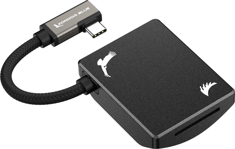 Angelbird Kondor Blue SD Recording Module (MagSafe Compatible External) Raven Black, Card reader cu MagSafe - imagine 3