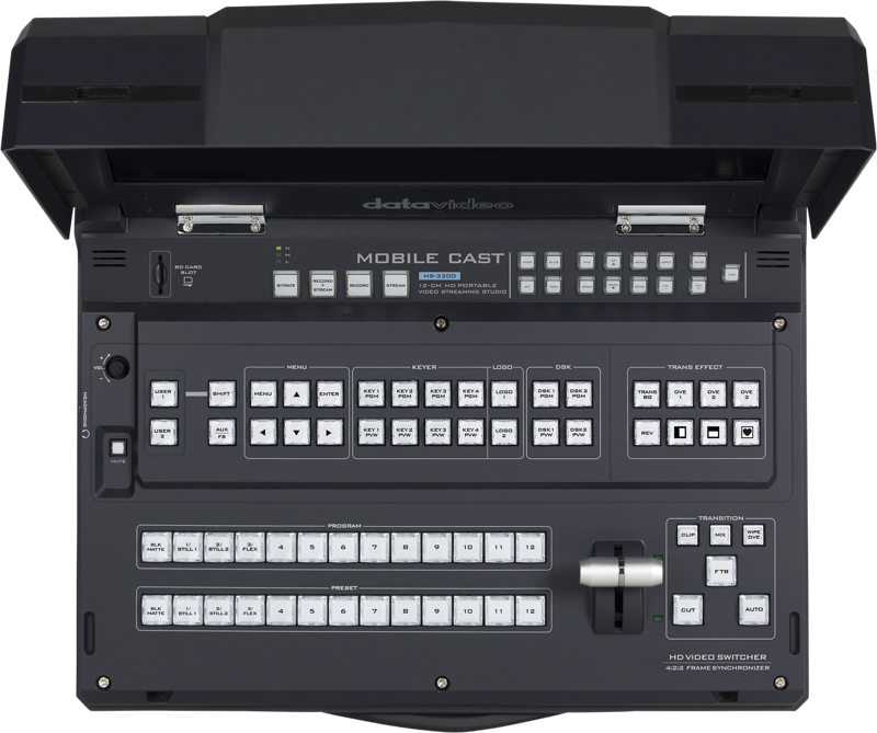 Datavideo HS-3200 12 inp Video Switcher (Hand Carry) - imagine 2