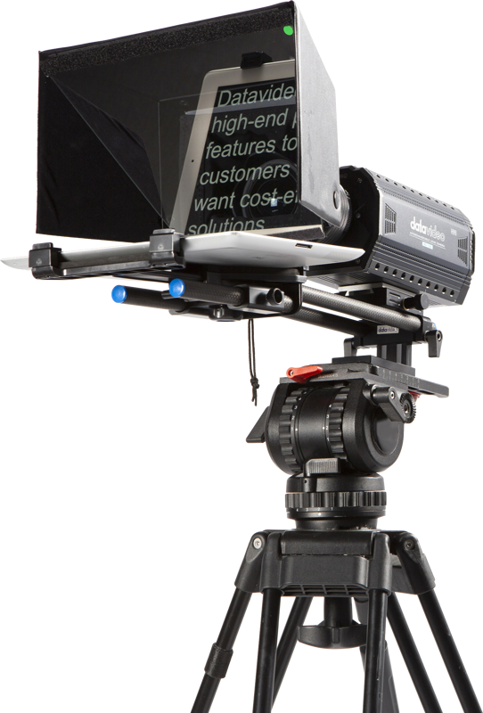 Datavideo TP-500 DSLR prompter w 15mm rail w/o remote - imagine 2