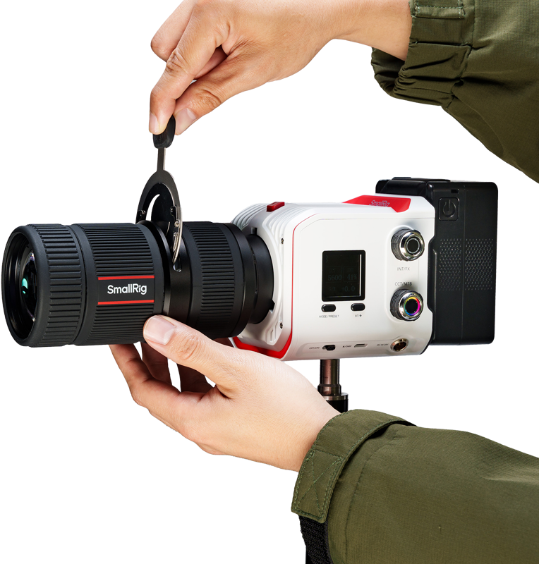 SmallRig 4939 SP-mini RCmini Mount Proiector Optic cu 10 forme Gobo pentru RC 60B / RC 100B - imagine 4