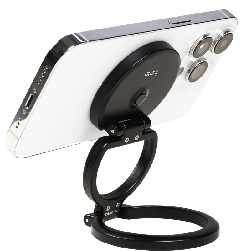 Nanlite Lumo LED Phone Ring Light Polar Black - imagine 2
