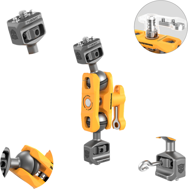 SmallRig 5522 Magic Arm Support with Dual Ball Heads 1/4â€-20 Screwsï¼ˆBumbleBee Editionï¼‰ - imagine 3